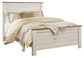 Willowton Queen Panel Bed with Mirrored Dresser