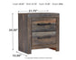 Drystan Queen Panel Bed with 2 Storage Drawers with Mirrored Dresser, Chest and Nightstand