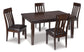 Haddigan Dining Table and 4 Chairs