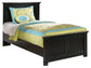Maribel Twin Panel Bed with Mirrored Dresser, Chest and 2 Nightstands