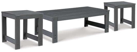 Ashley Express - Amora Outdoor Coffee Table with 2 End Tables